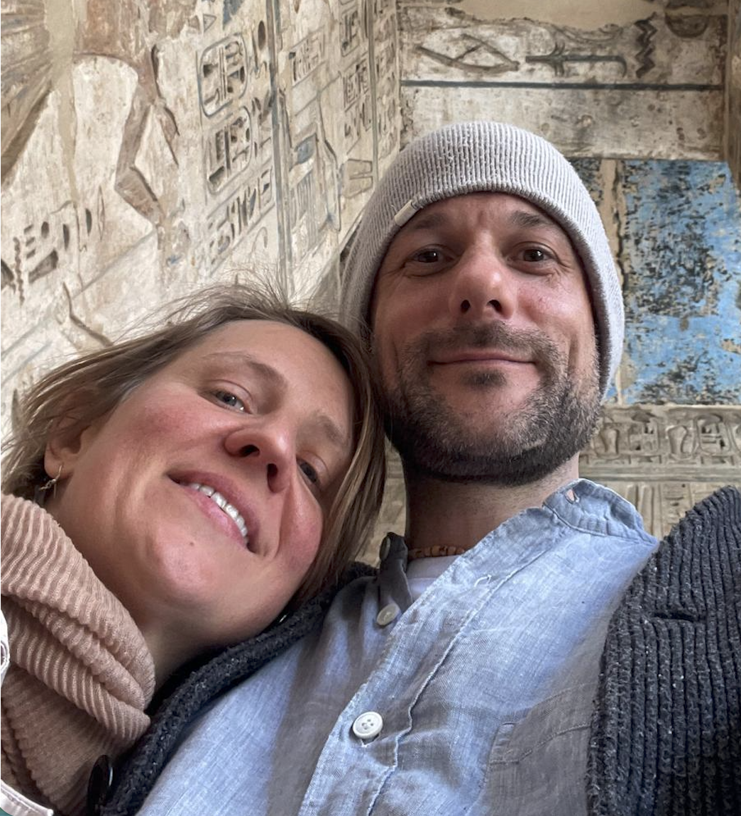 Alexandra and Claudio together in Egypt